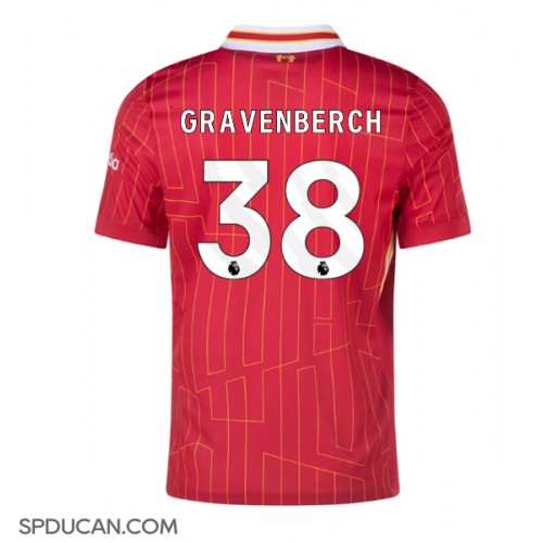 Muški Nogometni Dres Liverpool Ryan Gravenberch #38 Domaci 2024-25 Kratak Rukav